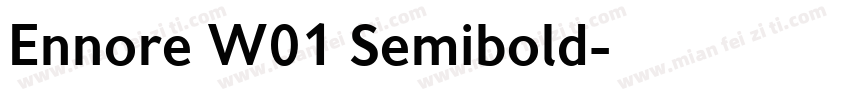 Ennore W01 Semibold字体转换